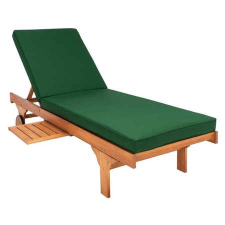 SAFAVIEH Newport Lounge Chair, Natural & Green PAT7022N